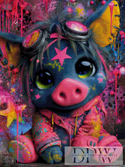 Starburst Piggy by Elly_A.I. mit 330 Farben