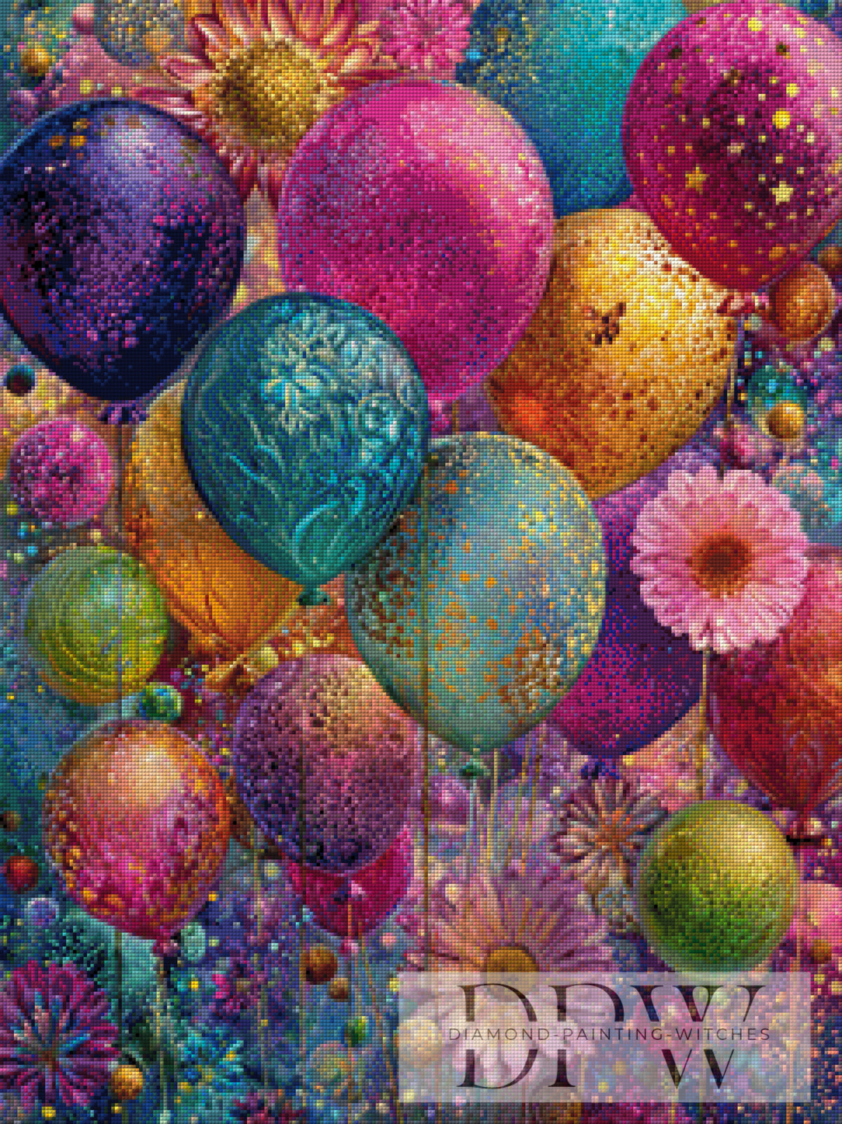 Party Ballons by Moonlight mit 350 Farben