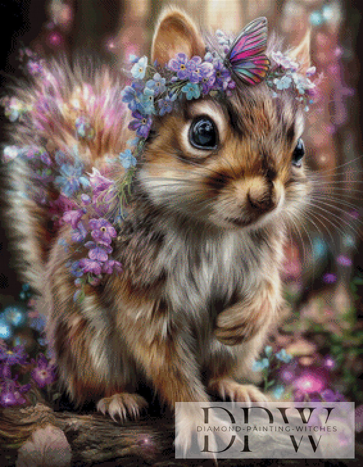 Flower Squirrel by CleoDora with 230 colors