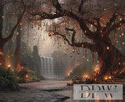 Dinner by the Waterfall by Elly_A.I. with 140 colors