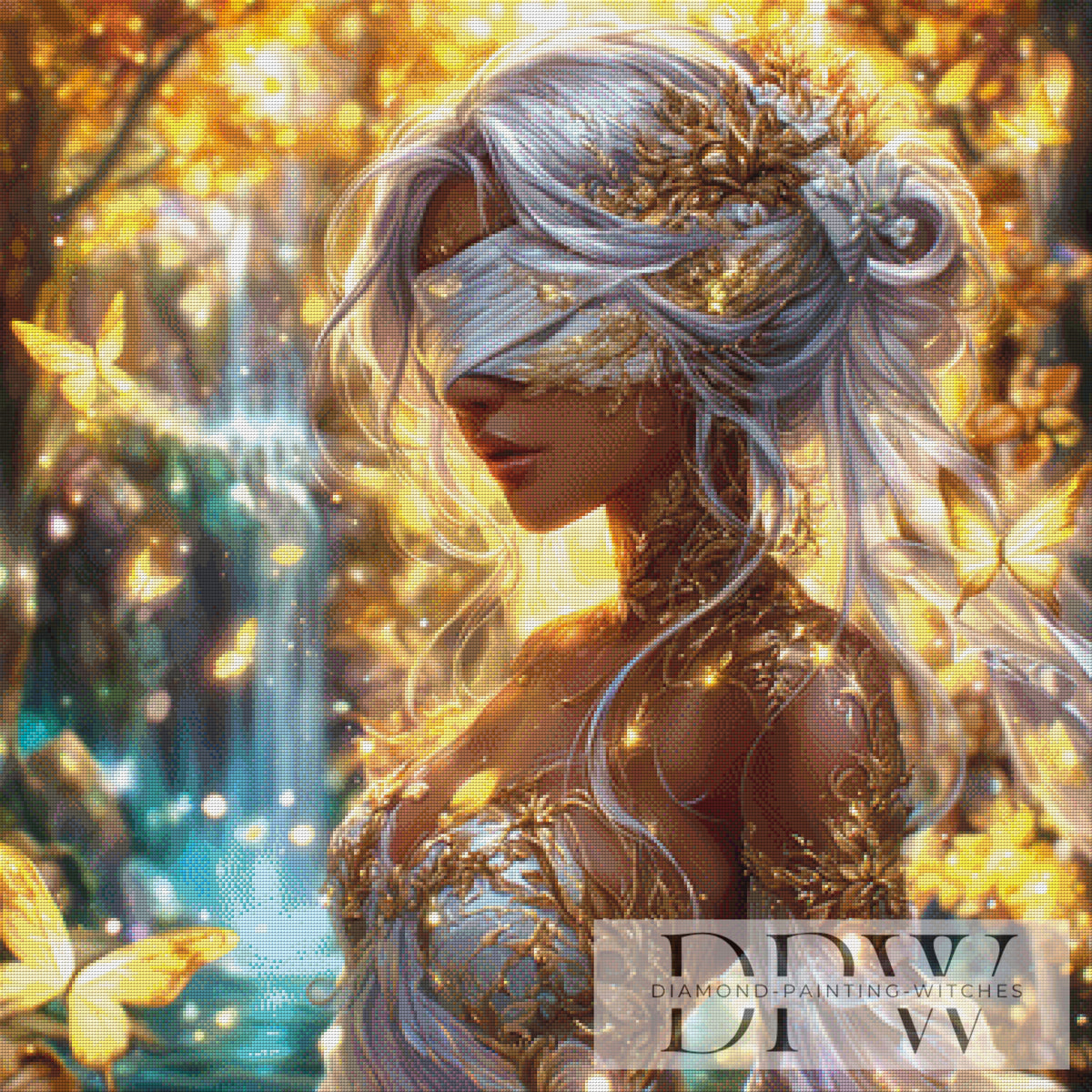 Fallen Goddess of the Forest by Lisa Morgan with 260 colors