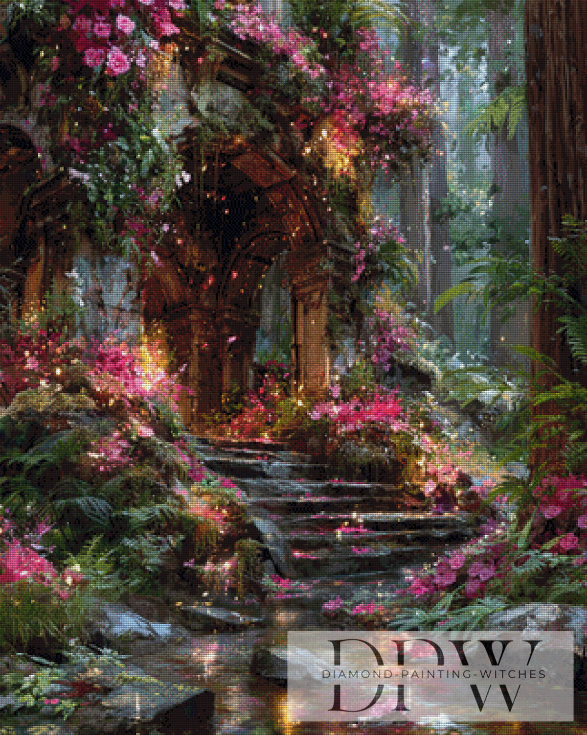 Portal of Eternal Blossoms by Lisa Morgan with 310 colors