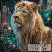 Lion in the Light of a Thousand Saints by Lisa Morgan with 280 colors