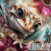リサ・モーガン作『Blütenzauber Gecko』（300色）