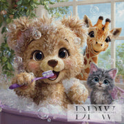 Bath time fun with Lisa Morgan with 200 colors