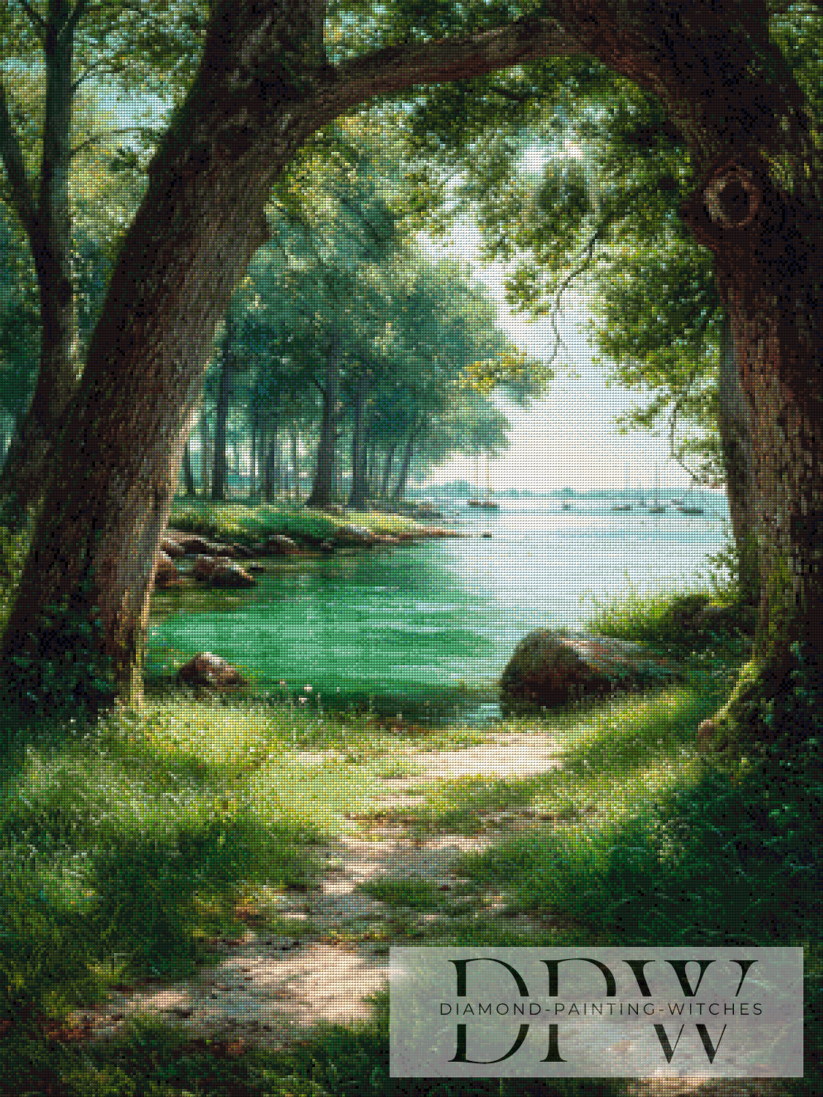 Blick auf den See by Elly_A.I mit 170 Farben