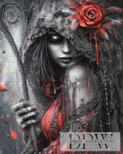 Blackred Rose by Elly_A.I with 150 colors