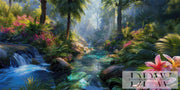 Elly_A.I.作『Irgendwo im Urwald』（390色）