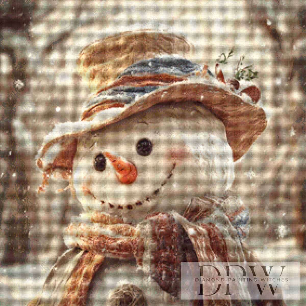 Schneemann by Lisa Morgan with 140 colors