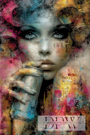 Pop Art Lady by Catill with 310/320 colors