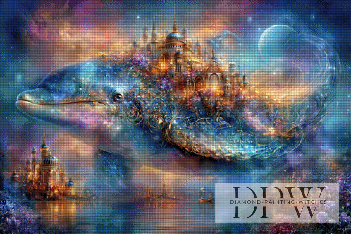 The Dolphin Village by Catill with 270 colors