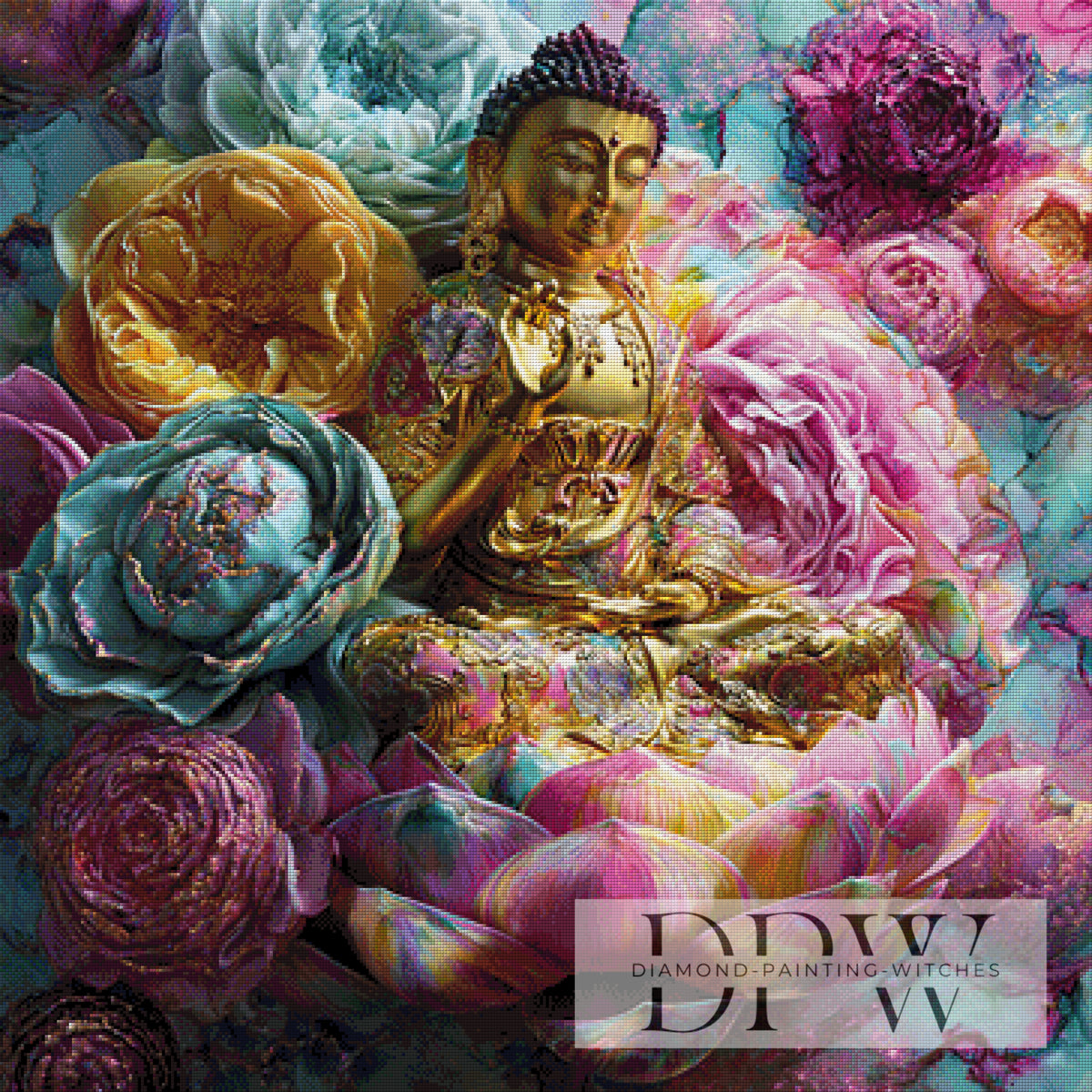 Golden Buddha by Catill with 380 colors