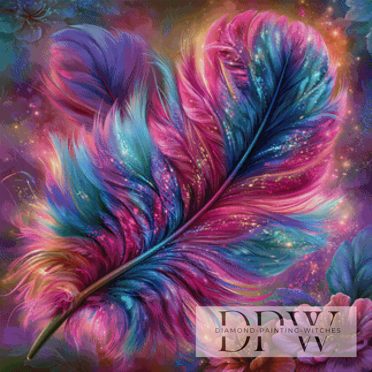 Magic Glitter Feather by CreatiVart with 270 colors