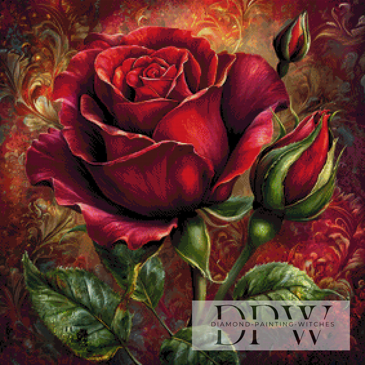 Rote Rose by CreatiVart mit 200 Farben