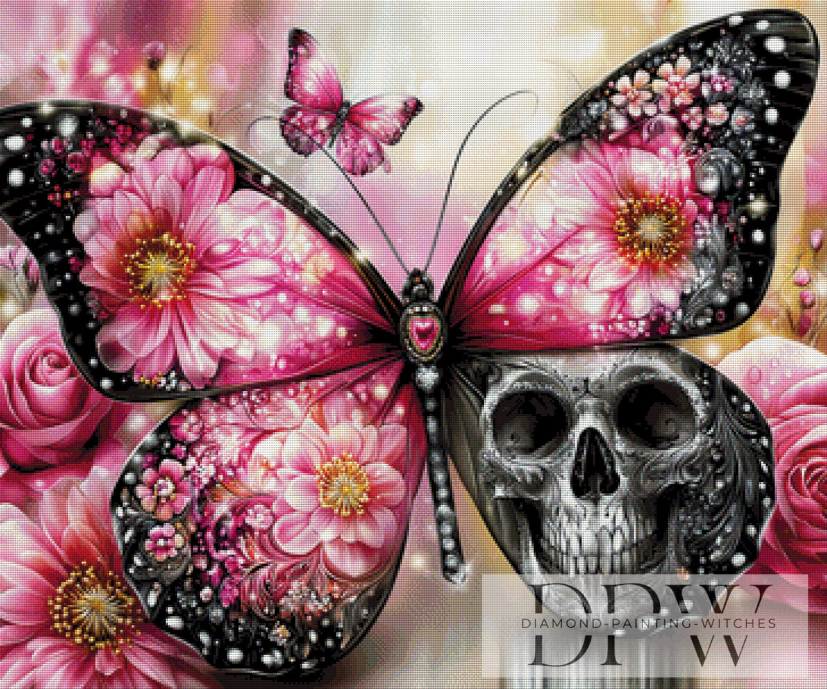 Skullbutterfly by theA.art with 270 colors