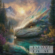 Dragon of the Crystal Tide by Lisa Morgan with 190 colors