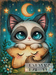 Sleepy Cat by Sweet_Loco_AI mit 200 Farben