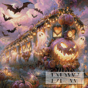 Halloween Train by Lisa Morgan mit 222 Farben
