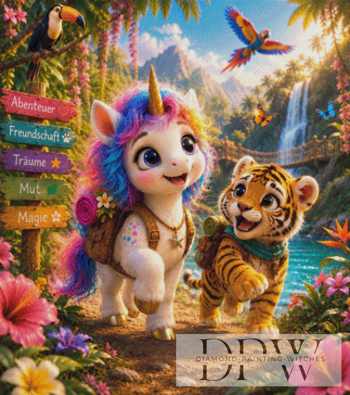 ellufijaによる「Lumi und Timmy」、370色使用