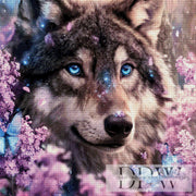 Blütenwolf by ellufija with 160 colors