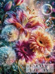 Lilies and Gerberas by ellufija with 380 colors