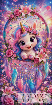 Unicorn Dreamcatcher by ellufija with 340 colors