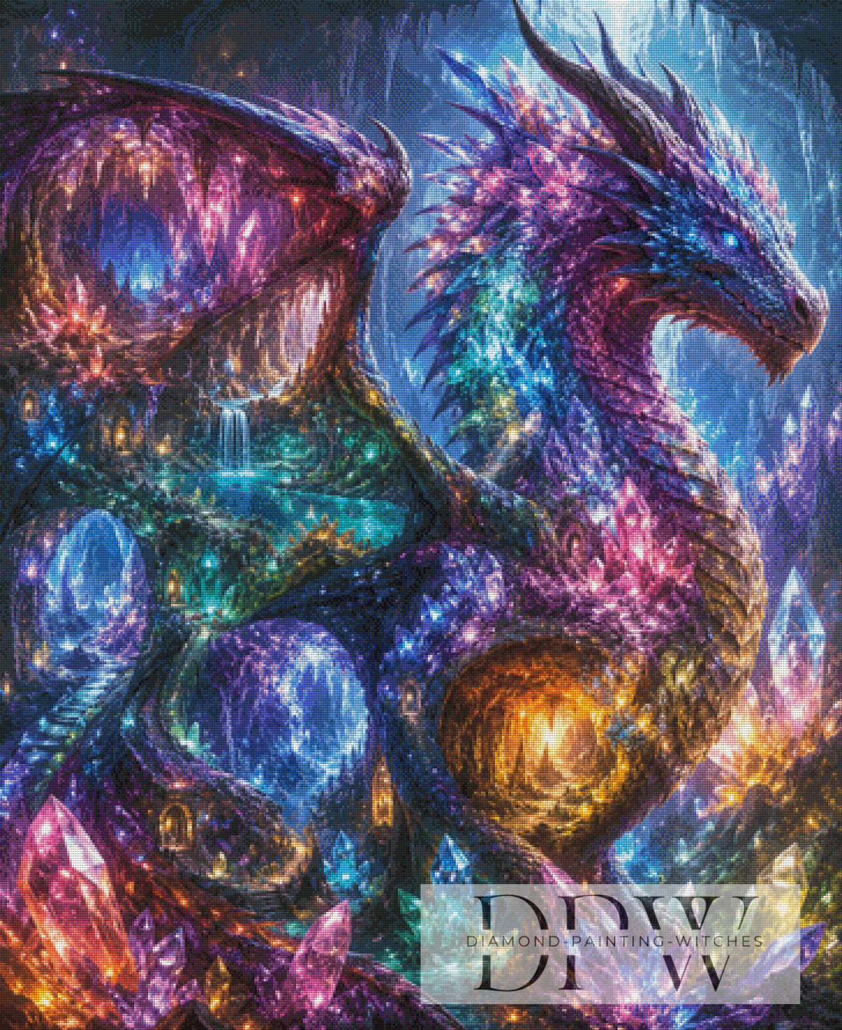 In the Dragon's Cave by theA.art with 360 colors