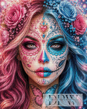 RedBlue Muerta by theA.art with 250 colors