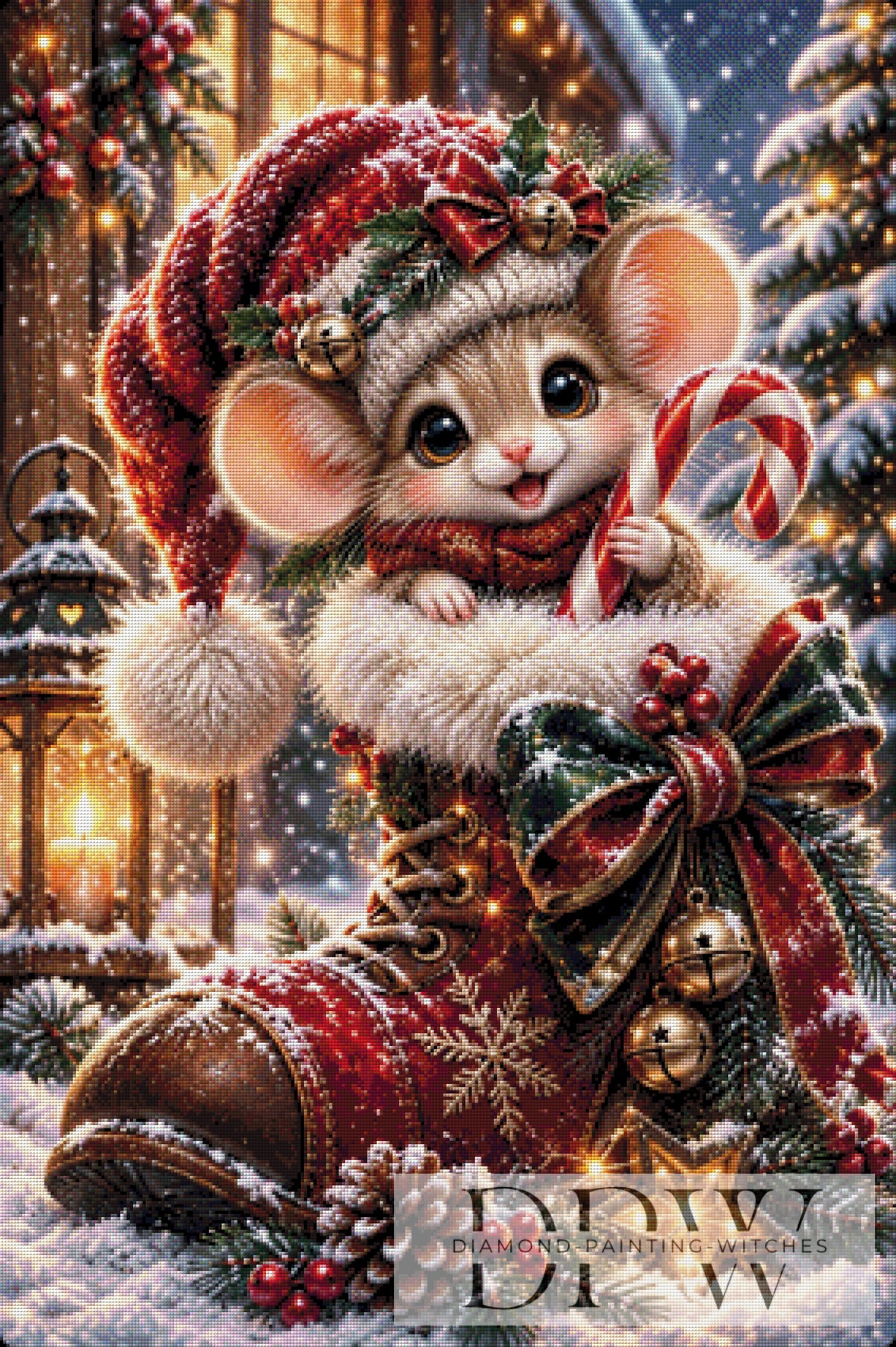 Biggilee_Artによるクリスマスネズミ（250色）