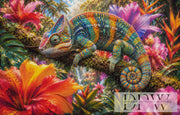 Tropical Chameleon by Biggilee_Art with 420 colors