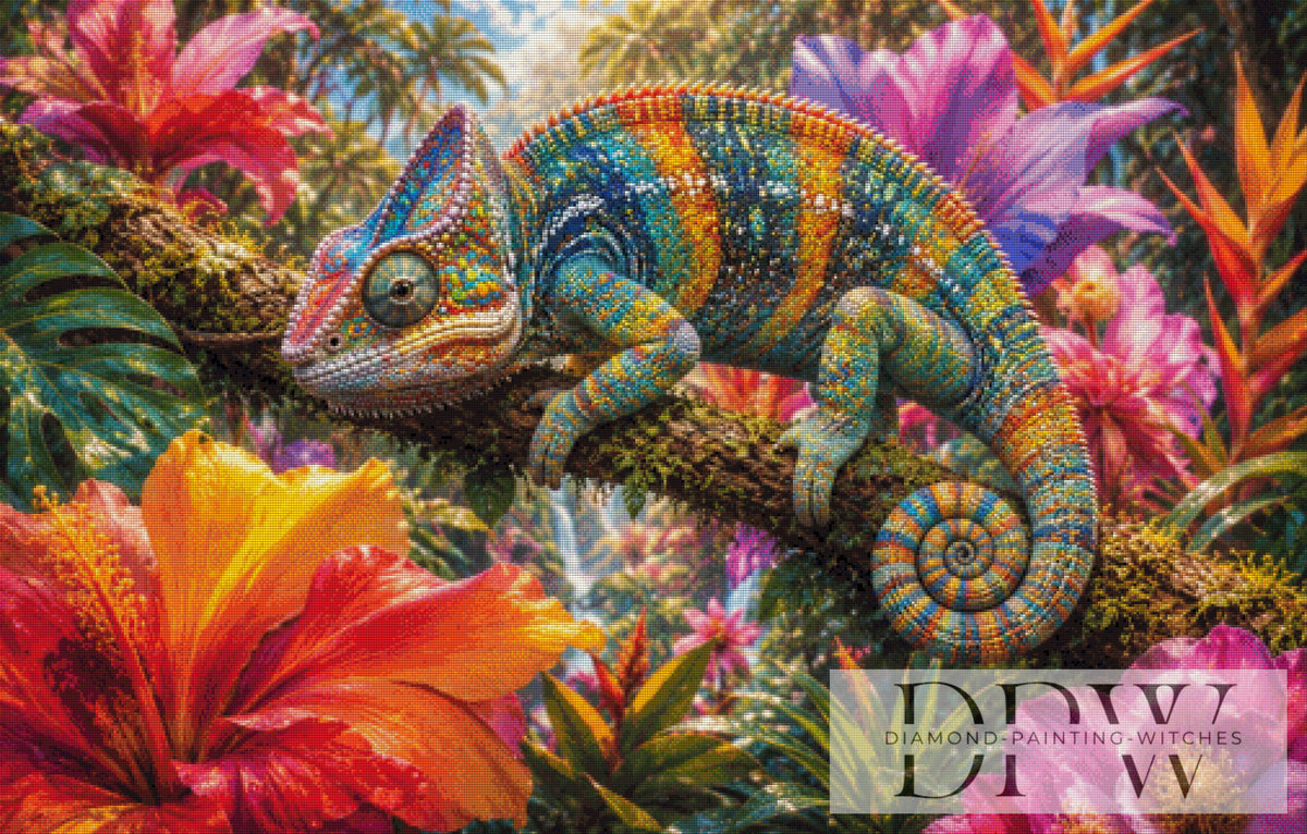 Tropical Chameleon by Biggilee_Art（420色）