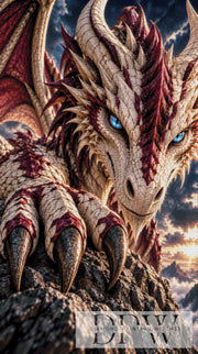 Biggilee_Art作『Blueeye Dragon』、200色使用