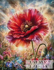 ellufija作『Roter Mohn（赤いケシ）』、333色使用