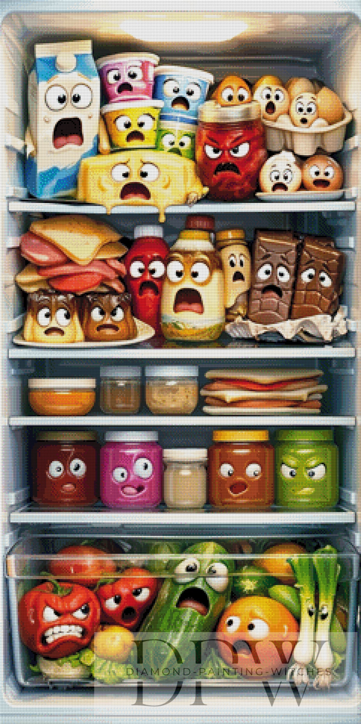 Trouble in the fridge by Pixxel Pics mit 340 Farben