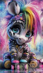 Rollschuh Punkzebra by Elly_A.I. mit 370 Farben
