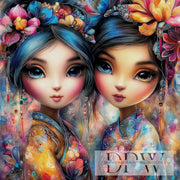 Floral Sisters by CleoDora mit 380 Farben