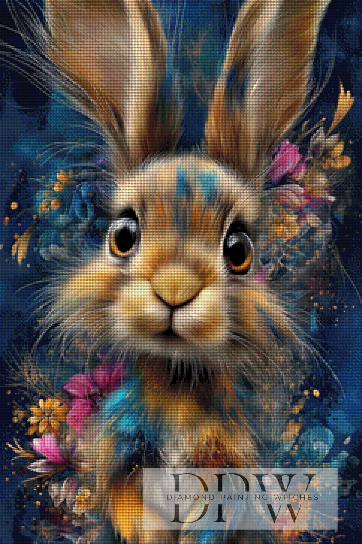 Hasenportrait by CleoDora mit 200 Farben
