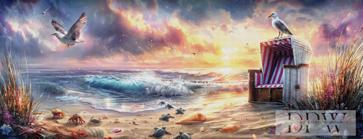 Mom's beach picture by ellufija with 300 colors