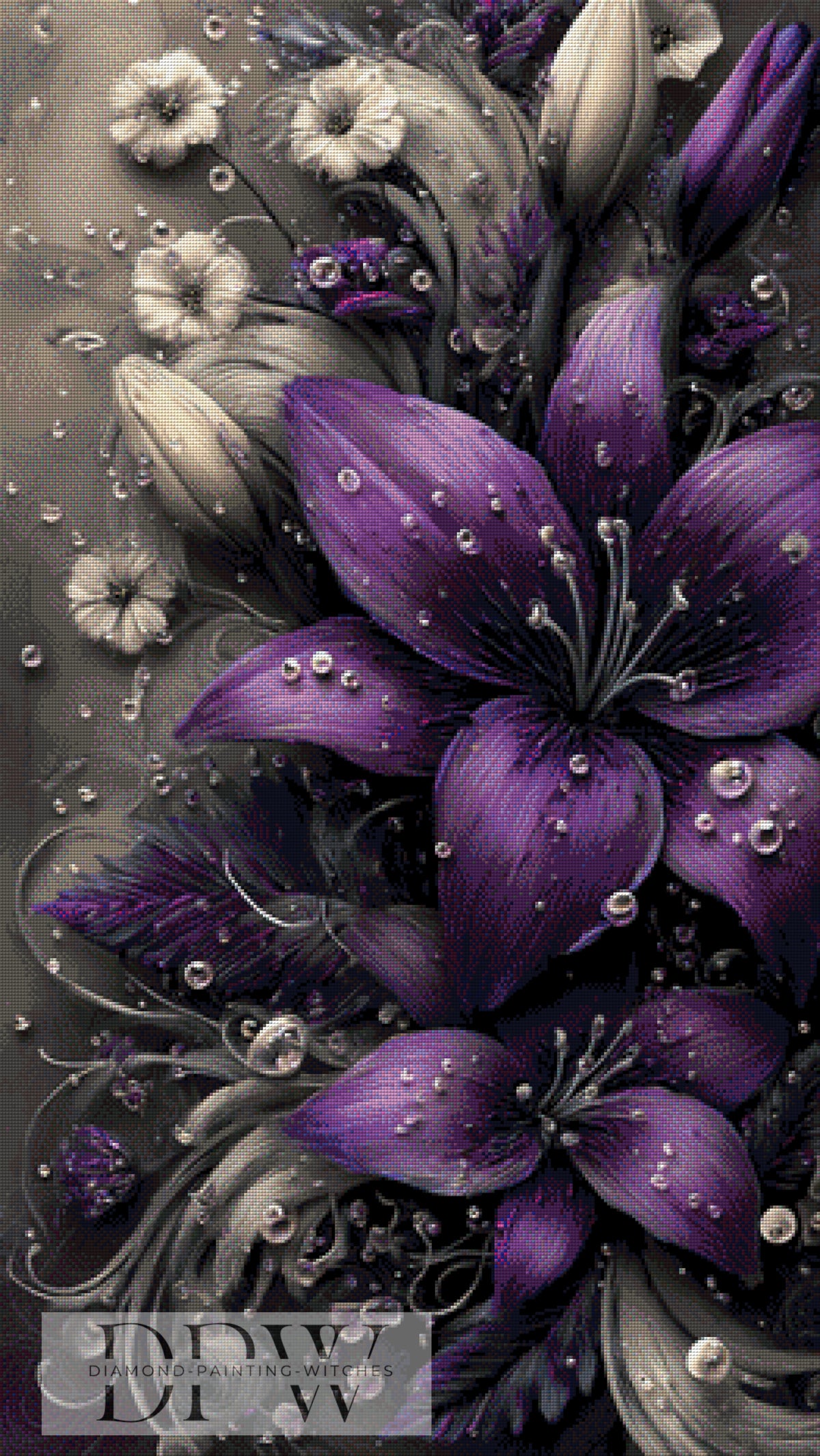 Amethyst Petals by ellufija with 125 colors
