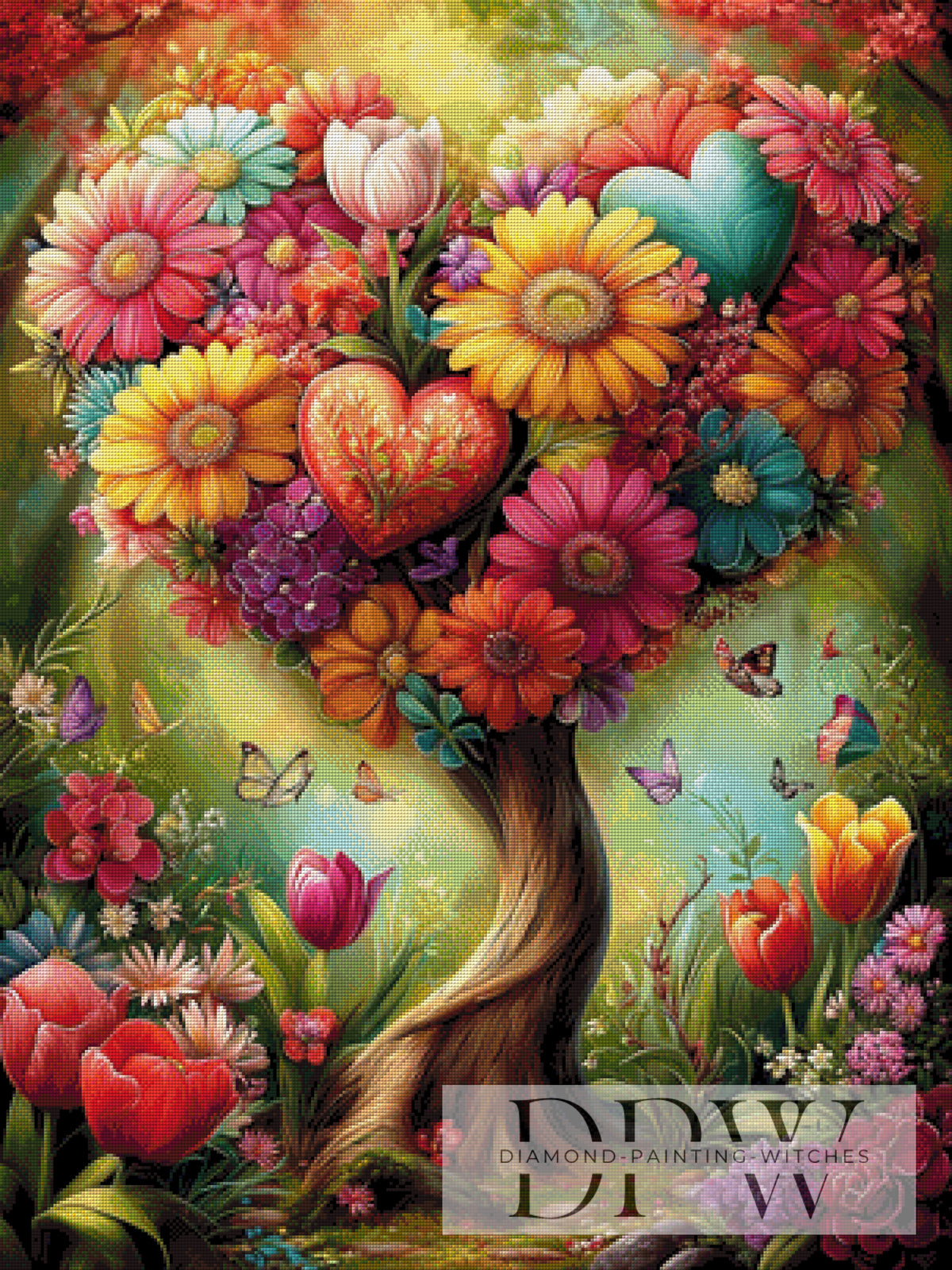 Heart Blossom Tree by CleoDora with 360 colors
