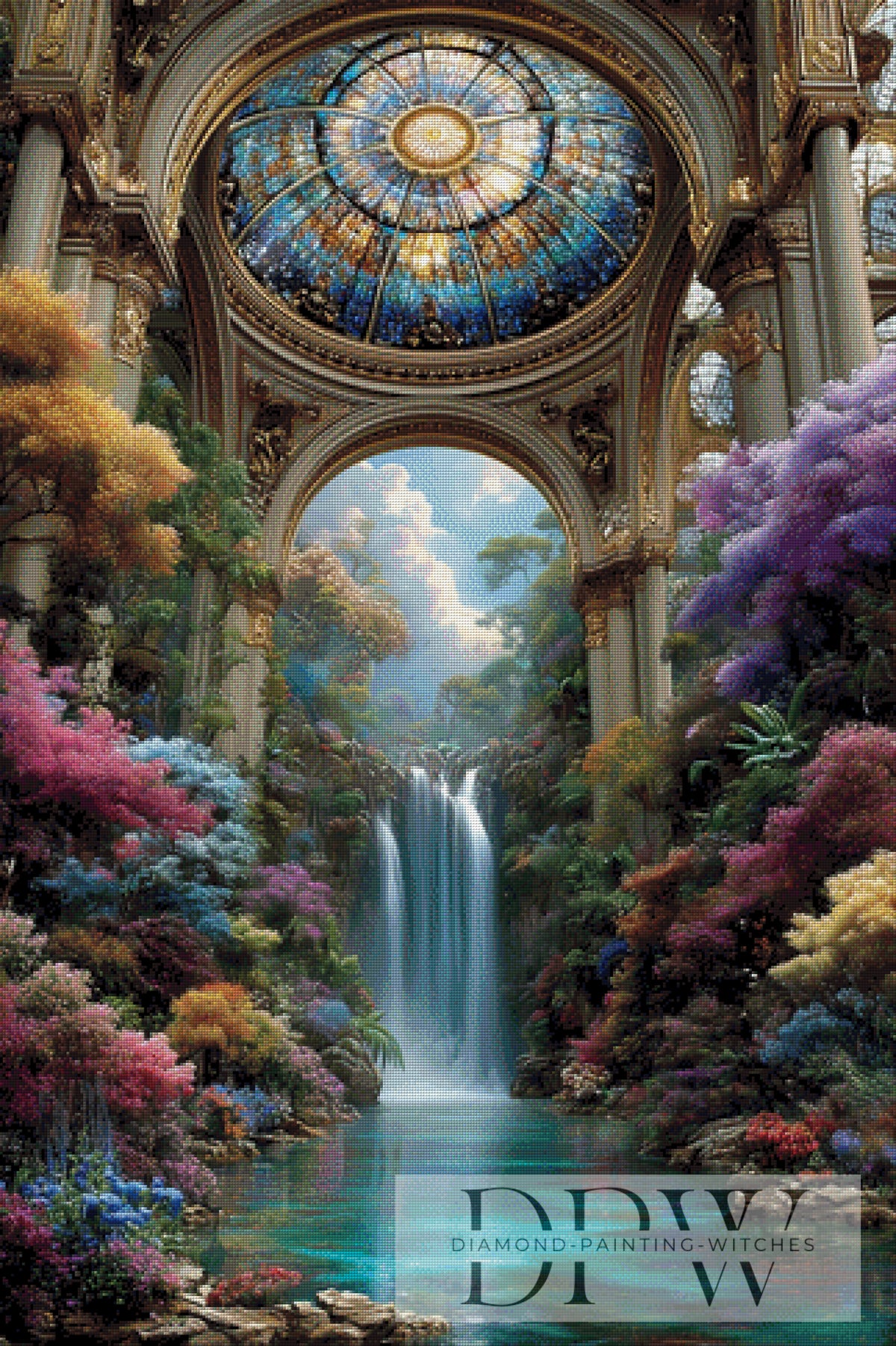 Im Tempel des ewigen Wassers by QN mit 260 Farben