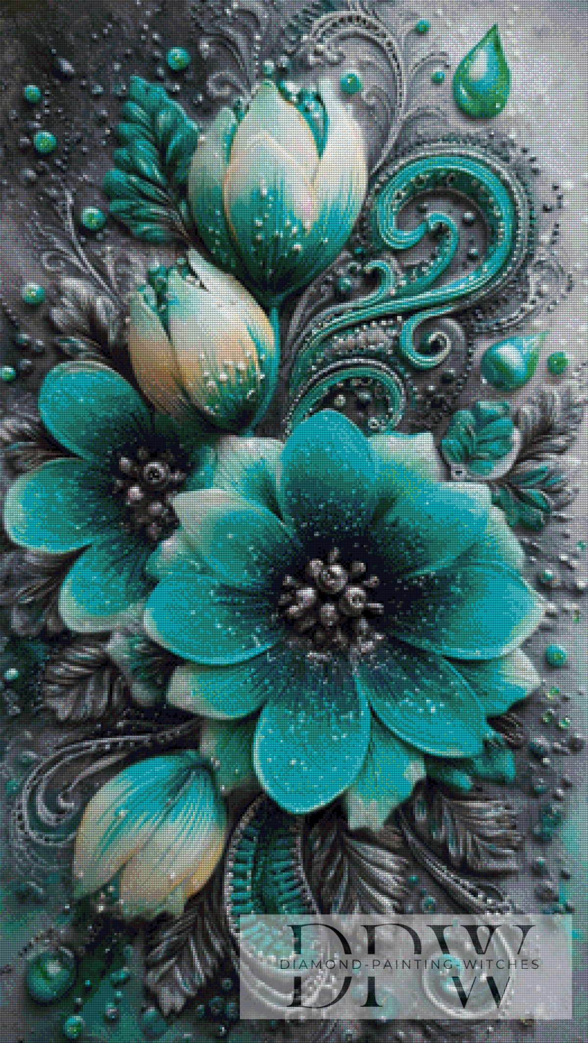 Turquoise Whisper by ellufija with 145 colors