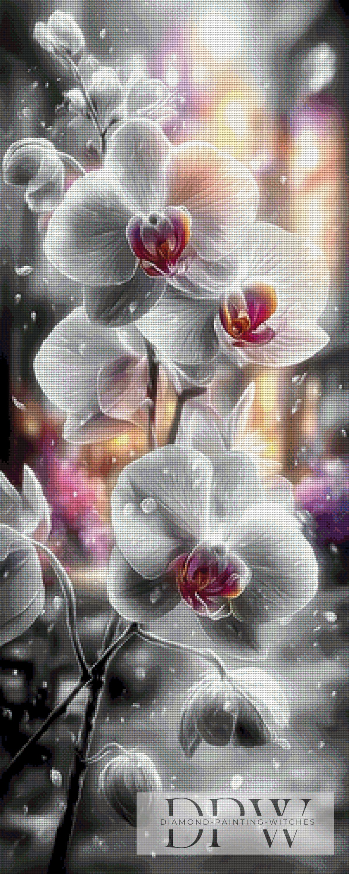 Weiße Orchideen by ellufija mit 185 Farben