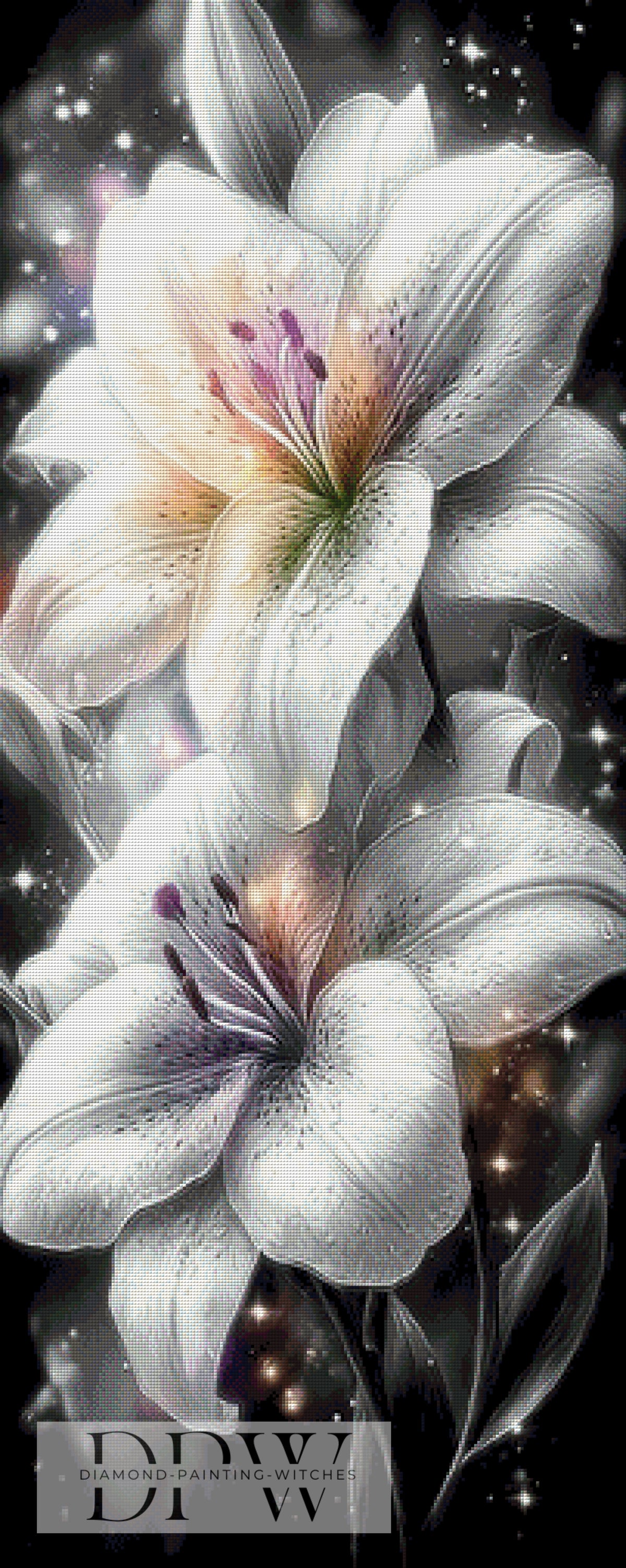 Quiet Blossoms by ellufija with 155 colors