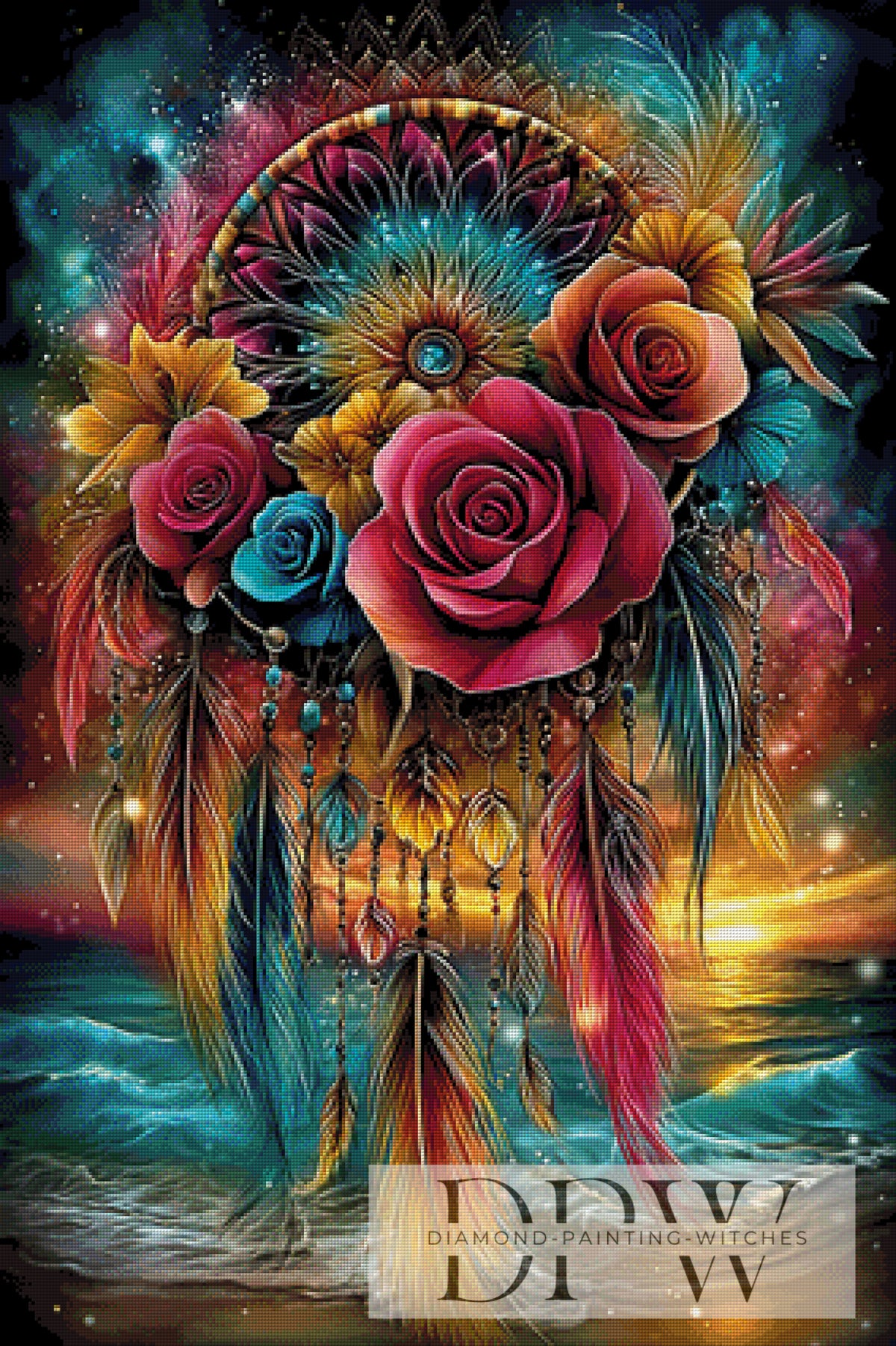 Blütenwind Dreamcatcher III by theA.art with 330 colors