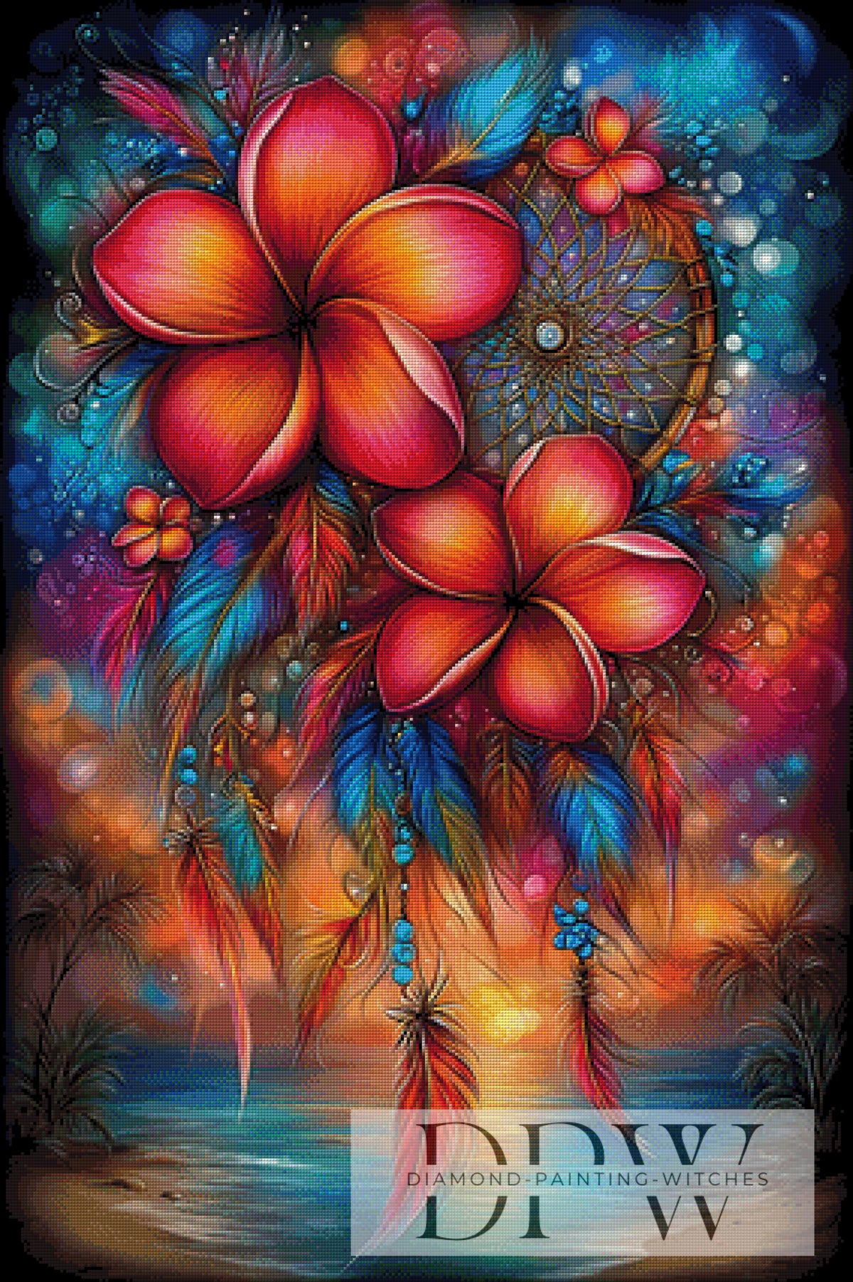 Blütenwind Traumfänger IV by theA.art mit 300 Farben