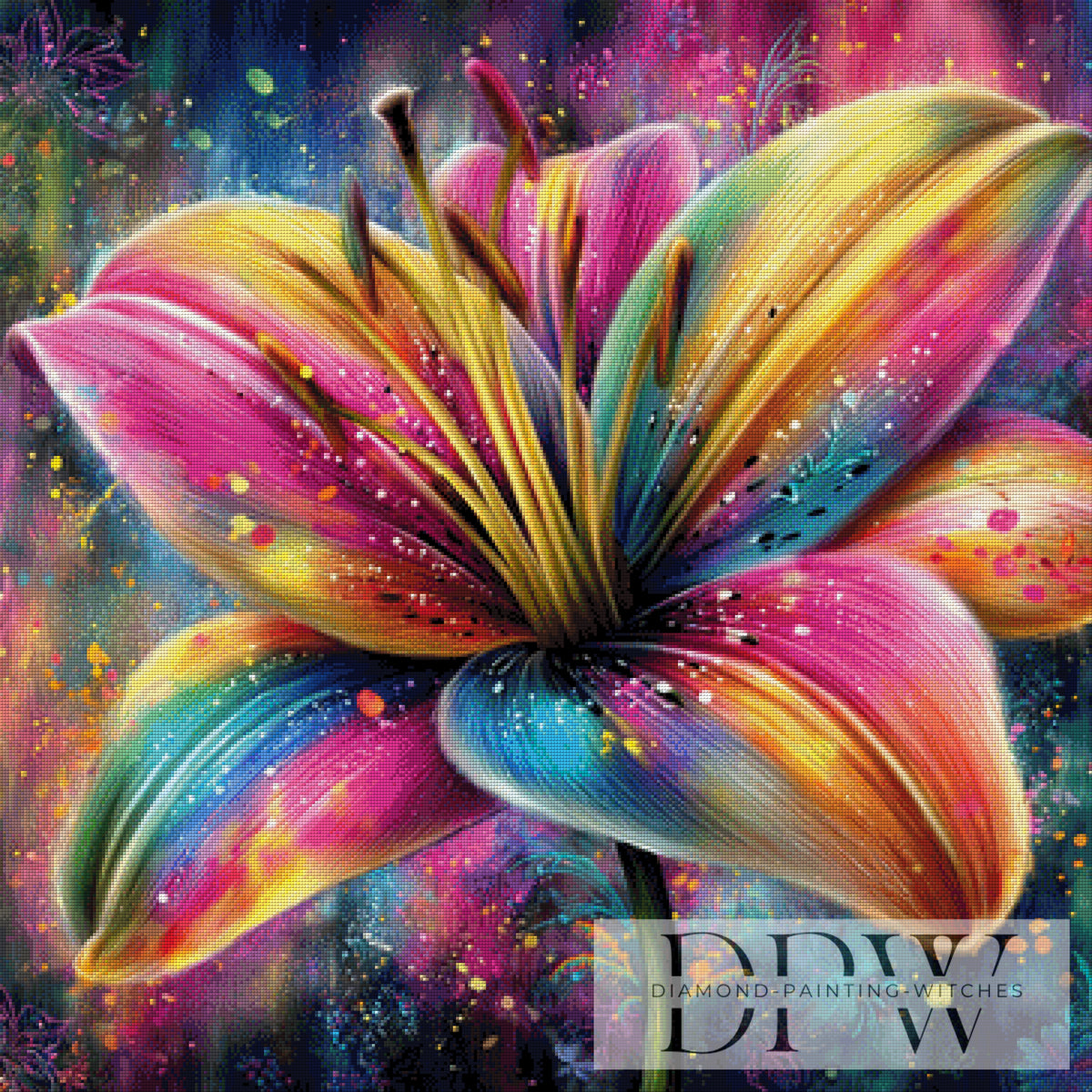 Rainbow Lily by theA.art with 420 colors