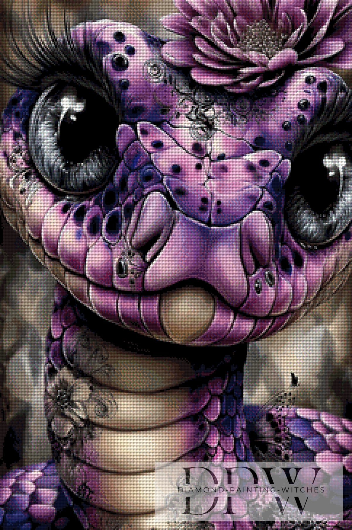 Purple snake by theA.art with 130 colors