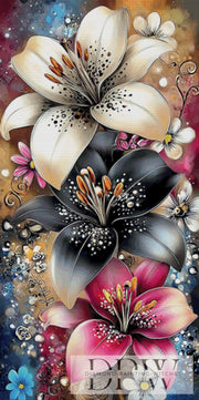 Lilien im Sternenrausch by theA.art mit 300 Farben