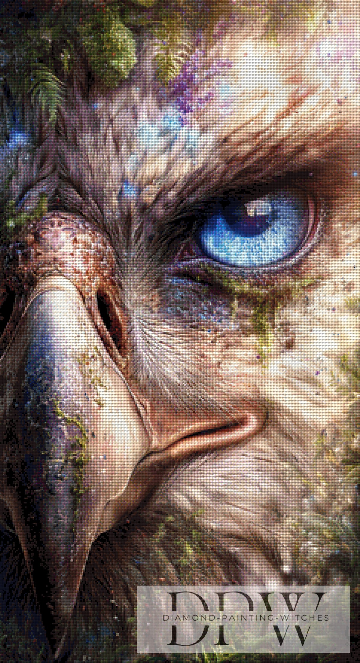 Blue eye by ellufija with 220 colors